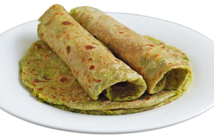 Green Piece Pyaj Paratha